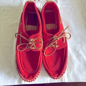 Tory Burch Red Espadrilles
